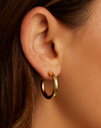 GORJANA SMALL GOLD CARTER HOOPS