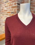 ALASHAN CASHMERE MERINO EASY V NECK PULLOVER