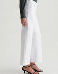 AG SAIGE WIDE LEG CROP GALLERY WHITE