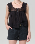CITIZENS OF HUMANITY MIA EMBROIDERED TOP