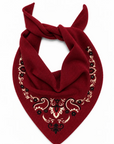 MAISON LECOMTE FLAMENT TRIANGLE MERINOS BANDANA