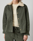 LILLA P WASHED TWILL PLEAT BACK JACKET