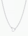 GORJANA PARKER HEART NECKLACE SILVER