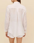 BELLA DAHL LINEN POCKET BUTTON DOWN