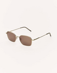 Z SUPPLY LIDO SUNGLASSES - GOLD BROWN