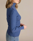 ALASHAN CASHMERE COTTON BLAIR RIB TURTLENECK