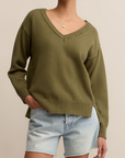 Z SUPPLY ALL AROUND V-NECK SWEATER