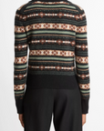 VINCE FAIR ISLE POLO SWEATER