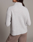 ALASHAN CASHMERE MERINO MORGAN TEXTURED HALF ZIP PULLOVER