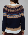 AUTUMN CASHMERE CHUNKY FAIR ISLE CREW