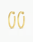 GORJANA LARGE GOLD CARTER HOOPS