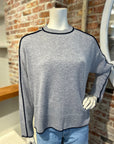 ALASHAN CASHMERE ELIANA CREW W/ TIPPING