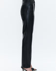 PISTOLA CASSIE FAUX LEATHER SUPER HIGH RISE STRAIGHT CROP
