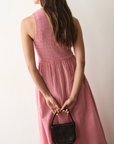 MARINE LAYER DARCY SEERSUCKER MAXI DRESS