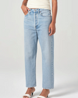 AGOLDE 90'S CROP MID RISE LOOSE STRAIGHT FORCE