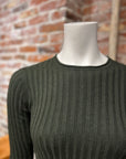 ALASHAN CASHMERE COTTON CASHMERE BLAIR RIB CREW
