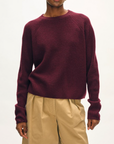 WHITE & WARREN CASHMERE WAFFLE SWEATSHIRT