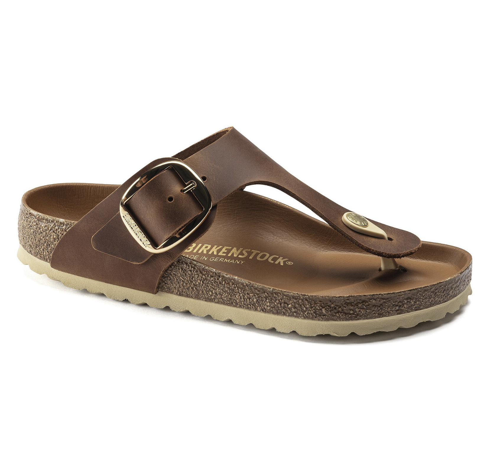 BIRKENSTOCK GIZEH BIG BUCKLE OILED LEATHER