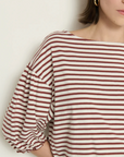 NATION SANDRA BOATNECK TOP