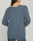 AUTUMN CASHMERE RELAXED FIT RAGLAN CREW W/ RIB DETAIL