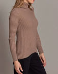 ALASHAN CASHMERE COTTON BLAIR RIB TURTLENECK
