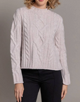 ALASHAN CASHMERE BRECKENRIDGE CABLE MOCK NECK
