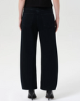 AGOLDE LOW CURVE JEAN CROP CRUSHED