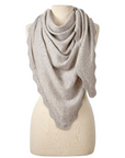 ALPINE CASHMERE RUFFLE TRIANGLE WRAP