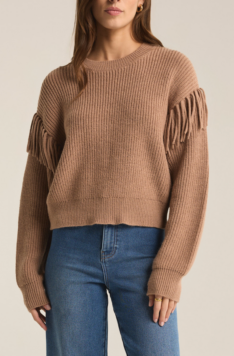 トップス not conventional fringe neck sweater Cropped Sweatshirts for Women, Loose Casual V Neck Pullover
