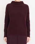 VINCE BOILED FUNNEL NECK PULLOVER
