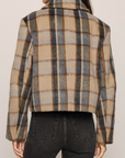 Z SUPPLY PETRA PLAID SHRUNKEN JACKET