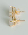 ELLI PARR EMMY STUDS - RAINBOW MOONSTONE