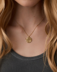 GORJANA GOLD SUNSET COIN NECKLACE
