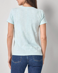 LILLA P S/S BACK SEAM V NECK TEE