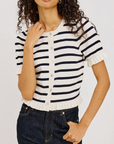 RAILS LORA S/S STRIPE SWEATER