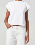 AGOLDE BRYCE CAP SLEEVE TEE