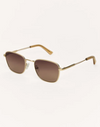 Z SUPPLY FASTLANE SUNGLASSES - GOLD/GRADIENT