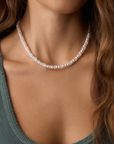 GORJANA HARBOR STATEMENT NECKLACE WHITE JADE