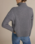 ALASHAN 100% MERINO MEGAN CABLE 1/4 ZIP