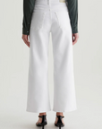AG SAIGE WIDE LEG CROP GALLERY WHITE