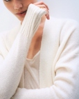 WHITE & WARREN CASHMERE OPEN-FRONT CARDIGAN