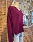 ALASHAN CASHMERE DEVIN HI LOW V NECK