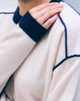 WHITE & WARREN CASHMERE BLEND RELAXED CREWNECK