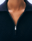WHITE & WARREN CASHMERE MESH POLO