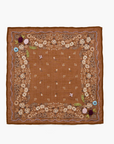 CHAN LUU EMBROIDERED FLORAL BANDANA
