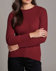 ALASHAN CASHMERE COTTON CASHMERE BLAIR RIB CREW