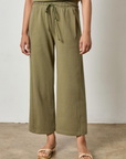 LILLA P SEAMED WIDE LEG PANT