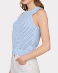AUTUMN CASHMERE TEXTURE STITCH HALTER W/ FRONT DETAIL
