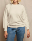 PERFECTWHITETEE ZIGGY REVERSE FLEECE SWEATSHIRT