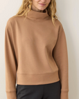MARINE LAYER NOVA MOCK NECK SWEATSHIRT